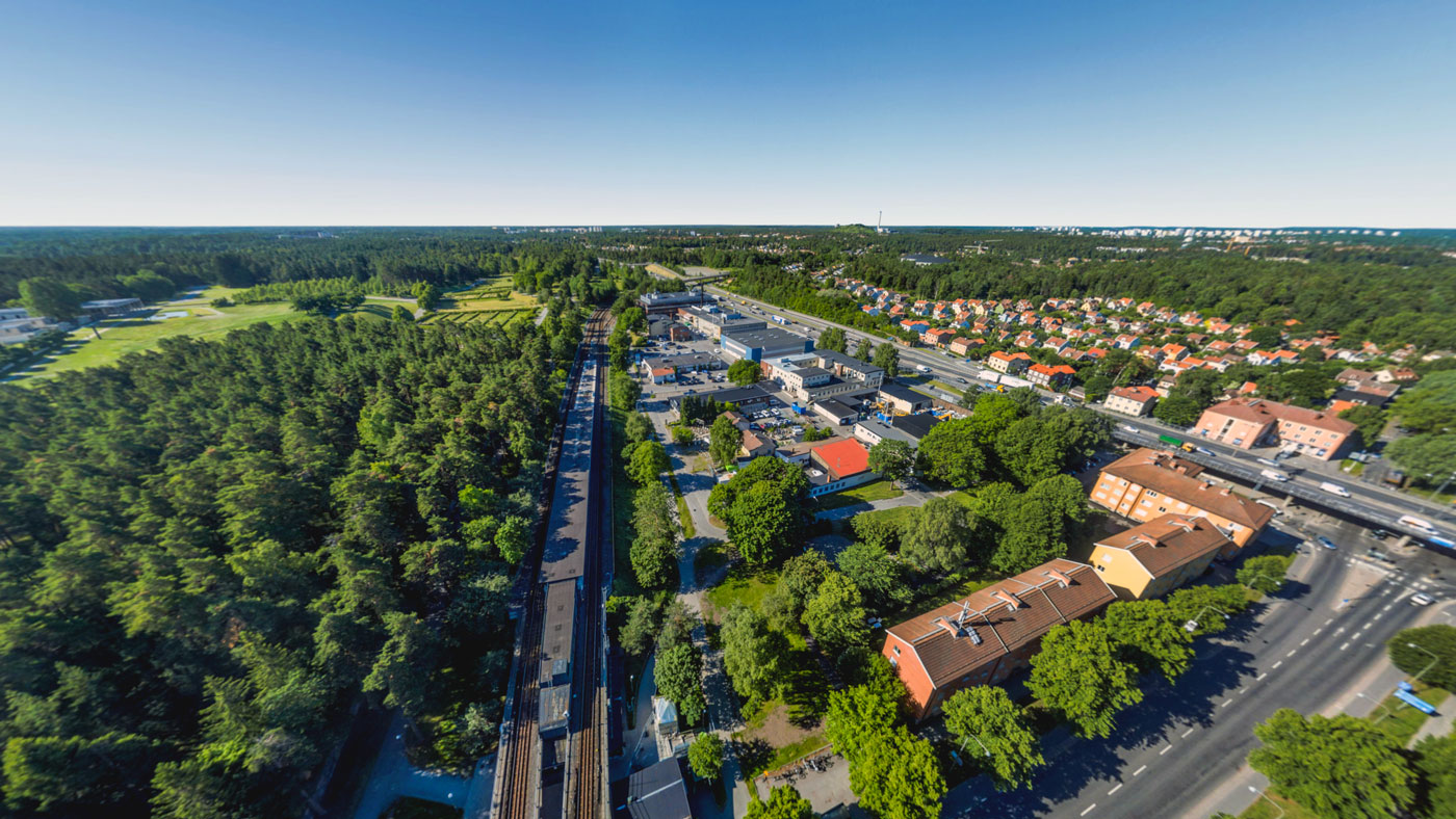 Iris Förvaltnings kvarter vid Skogskyrkogården nära Stockholm - hyr lokal av oss.